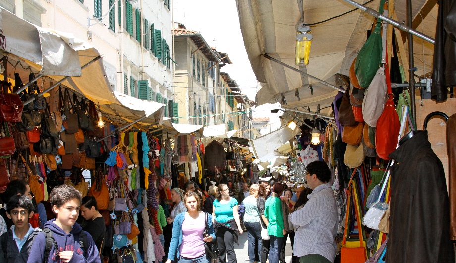 The San Lorenzo Market in Florence